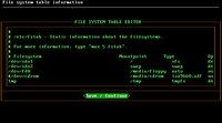 Filesystem table editor